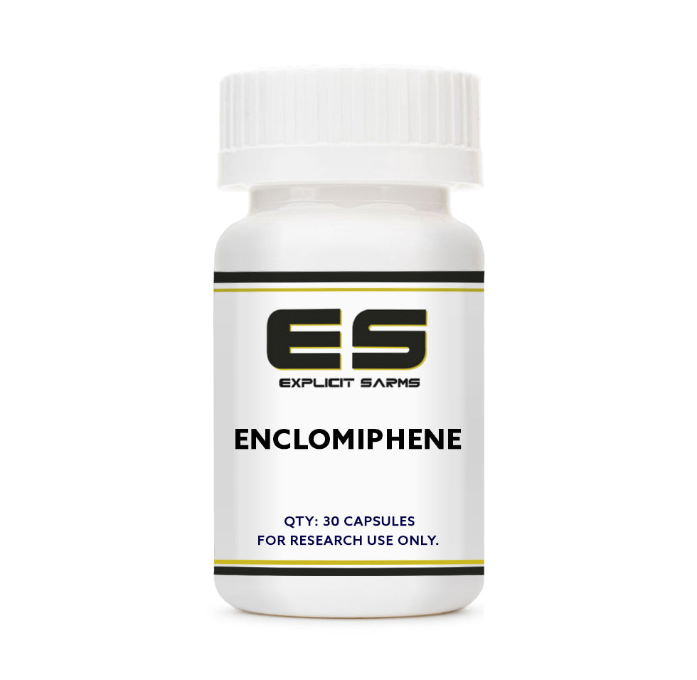 enclomiphene bottle of tablets or pills